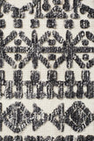 Levi Yasmin Ivory Black Rug - MODERN