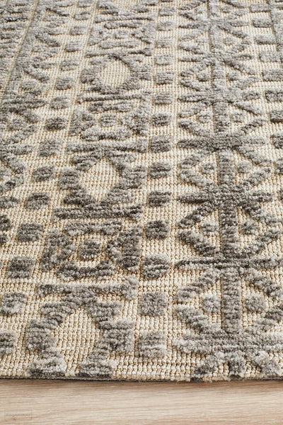 Levi Jemma Natural Grey Rug - MODERN