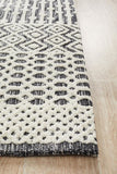 Levi Emma Ivory Black Rug - MODERN