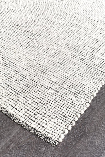 Loft Stunning Wool Black Rug - Modern