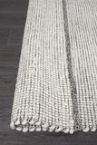 Loft Stunning Wool Black Rug - Modern