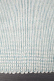Loft Stunning Wool Turquoise Rug - Modern