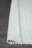 Loft Stunning Wool Turquoise Rug - Modern