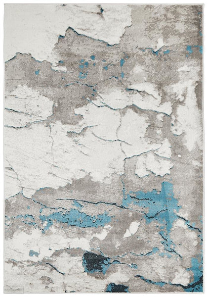 Zoey Contemporary Rug Blue Grey - Modern