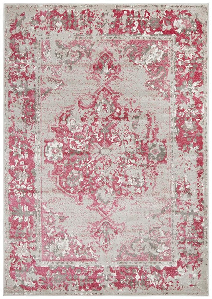 Alexa Transitional Rug Grey Fuchsia - Modern