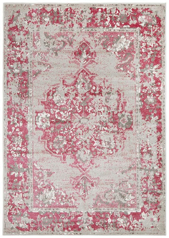 Alexa Transitional Rug Grey Fuchsia - Modern
