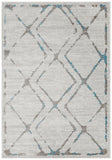 Kendall Contemporary Diamond Rug Grey Blue - Modern