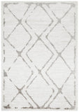 Kendall Contemporary Diamond Rug White Grey - Modern