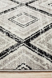 Sabrina Geo Diamonds Rug Grey Black - Modern