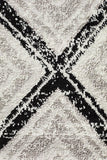 Sabrina Geo Diamonds Rug Grey Black - Modern