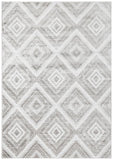 Sabrina Geo Diamonds Rug Silver Grey - Modern