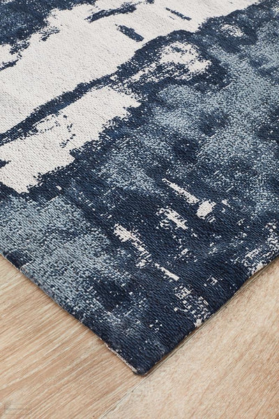 Magnolia 11 Denim Runner Rug - MODERN