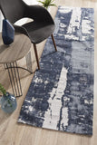 Magnolia 11 Denim Runner Rug - MODERN