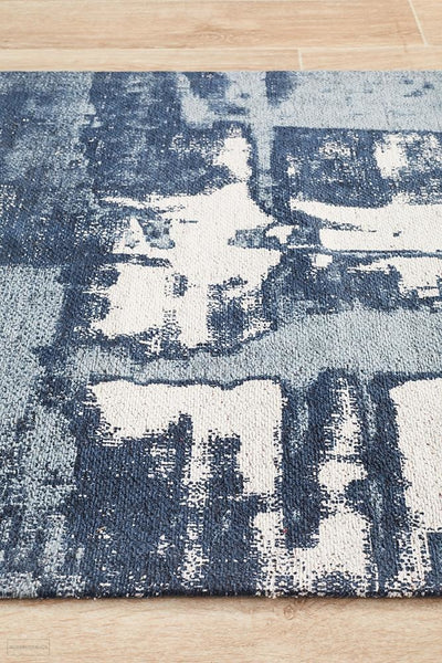 Magnolia 11 Denim Runner Rug - MODERN