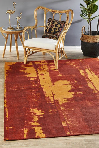 Magnolia 11 Paprika Rug - MODERN