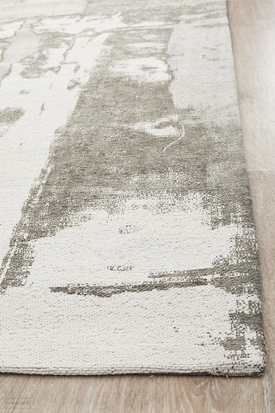 Magnolia 11 Silver Runner Rug - MODERN