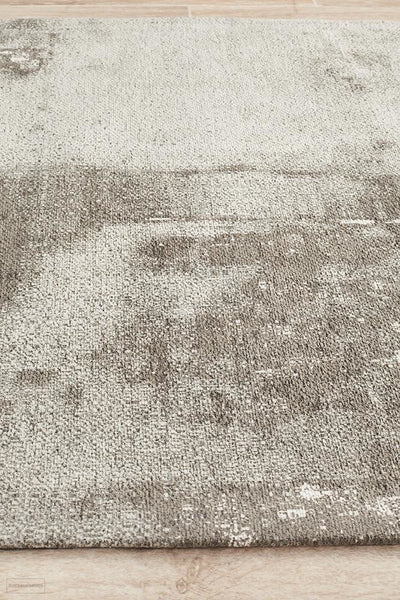 Magnolia 11 Silver Runner Rug - MODERN