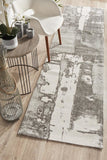 Magnolia 11 Silver Runner Rug - MODERN