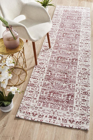 Magnolia 88 Rose Runner Rug - MODERN