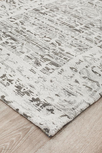 Magnolia 88 Silver Runner Rug - MODERN