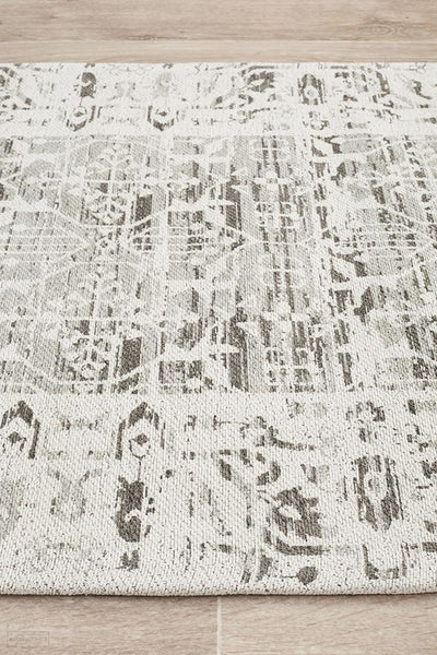 Magnolia 88 Silver Runner Rug - MODERN