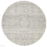 Mirage Zelda Silver Grey Round Rug - 150x150cm