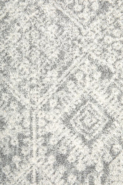 Mirage Zelda Silver Grey Round Rug