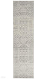 Mirage Zelda Silver Grey Runner Rug - 300x80cm