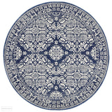 Mirage Gwyneth Stunning Transitional Navy Round Rug - 150x150cm