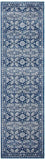 Mirage Gwyneth Stunning Transitional Navy Rug - 300x80cm
