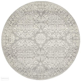 Mirage Gwyneth Stunning Transitional Silver Round Rug - 150x150cm