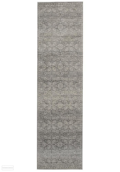 Mirage Gwyneth Stunning Transitional Silver Rug - 300x80cm