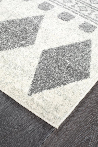 Mirage Adani Modern Tribal Design Grey Runner Rug