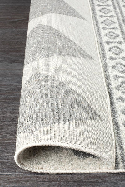 Mirage Adani Modern Tribal Design Grey Runner Rug