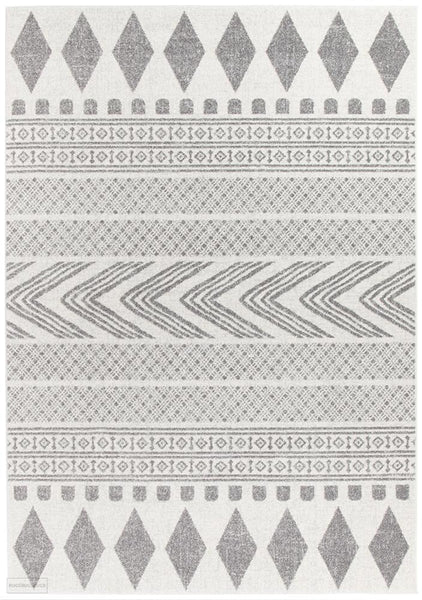 Mirage Adani Modern Tribal Design Grey Rug - 230x160cm