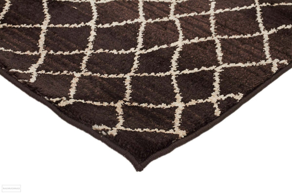 Moroccon Style Web Design Chocolate Rug
