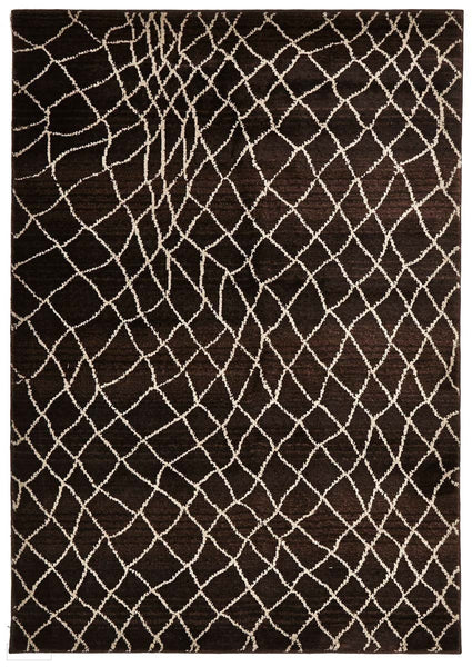 Moroccon Style Web Design Chocolate Rug
