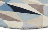Matrix Pure Wool 901 Turquoise Round Rug
