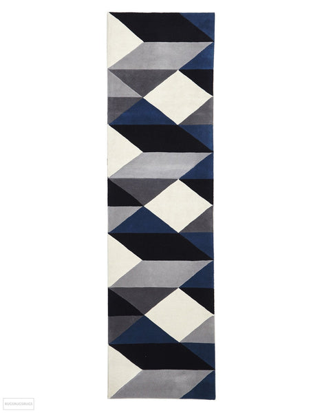 Matrix Pure Wool 904 Steel Rug - 300X80cm