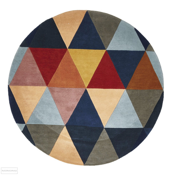 Matrix Pure Wool 905 Multi Round Rug