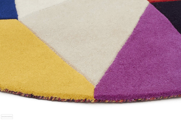 Matrix Pure Wool 906 Crayon Round Rug