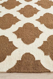Nomad Pure Wool Flatweave 15 Brown Ivory Rug - DISCONTINUED
