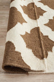 Nomad Pure Wool Flatweave 15 Brown Ivory Rug - DISCONTINUED