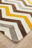 Nomad Pure Wool Flatweave 18 Yellow Rug - DISCONTINUED