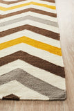 Nomad Pure Wool Flatweave 18 Yellow Rug - DISCONTINUED