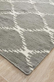 Nomad Pure Wool Flatweave 19 Grey Rug - DISCONTINUED