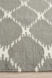 Nomad Pure Wool Flatweave 19 Grey Rug - DISCONTINUED