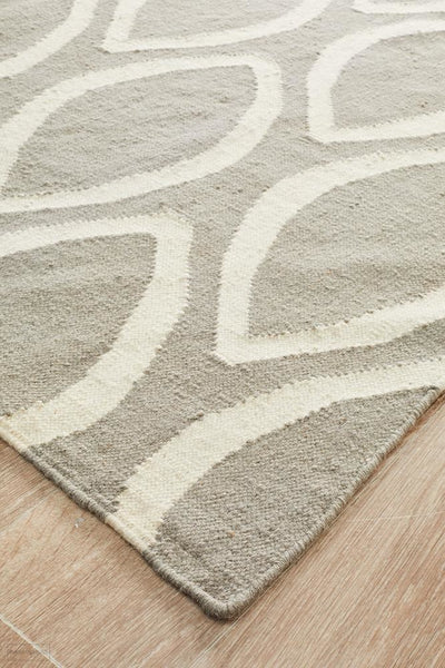 Nomad Pure Wool Flatweave 20 Grey Runner - DISCONTINUED