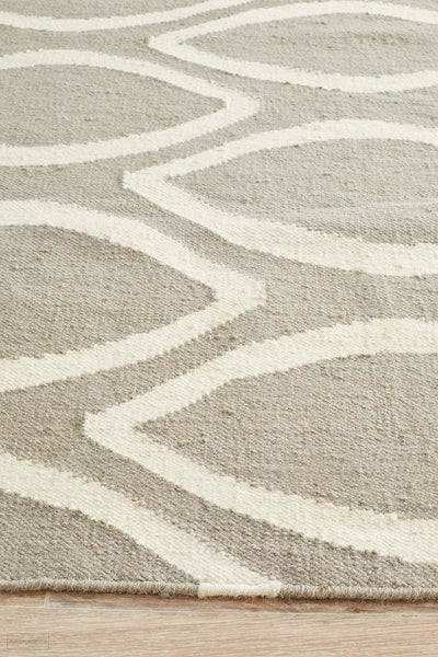 Nomad Pure Wool Flatweave 20 Grey Runner - DISCONTINUED