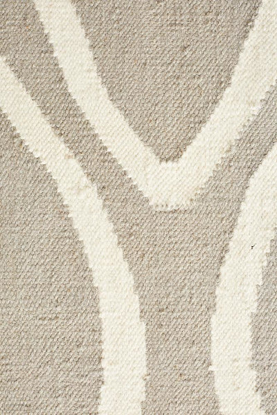 Nomad Pure Wool Flatweave 20 Grey Runner - DISCONTINUED